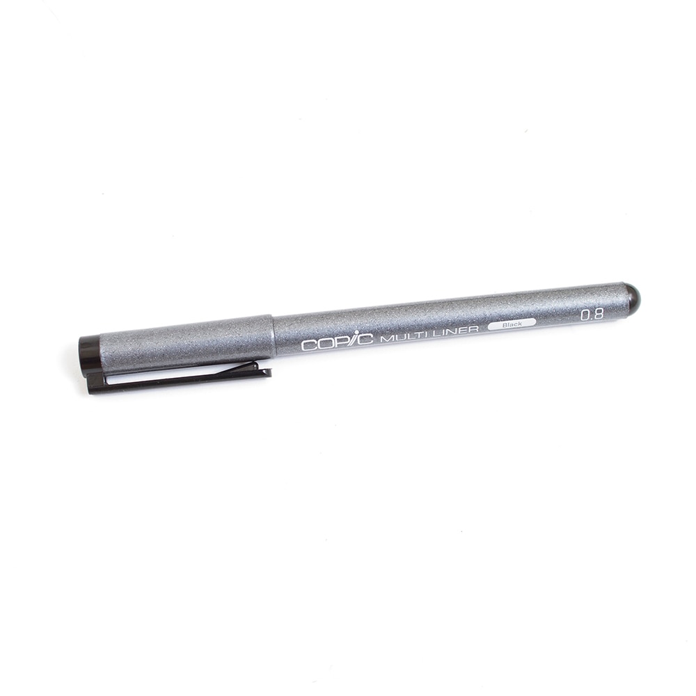 Copic, Fine Pen, Multiliner, Art & School, 55195, Black, 0.8-15